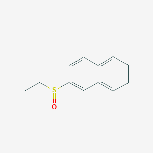 molecular formula C12H12OS B14313266 Naphthalene, 2-(ethylsulfinyl)- CAS No. 113496-17-6