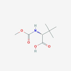 molecular formula C8H15NO4 B1431327 N-(Methoxycarbonyl)-D-tert-leucine CAS No. 1191091-65-2