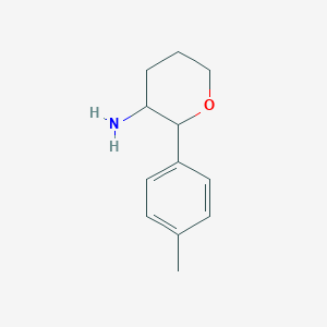 molecular formula C12H17NO B1431330 2-(4-Methylphenyl)oxan-3-amine CAS No. 1375473-96-3