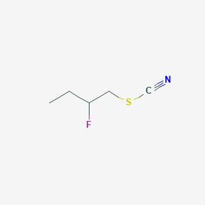 molecular formula C5H8FNS B14313334 2-Fluorobutyl thiocyanate CAS No. 113487-41-5