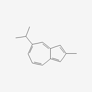 molecular formula C14H16 B14313377 Azulene, 2-methyl-5-(1-methylethyl)- CAS No. 114622-44-5