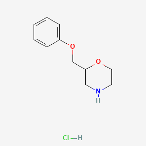 molecular formula C11H16ClNO2 B1431338 2-(苯氧甲基)吗啉盐酸盐 CAS No. 1429340-96-4