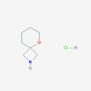 molecular formula C7H14ClNO B1431340 5-Oxa-2-azaspiro[3.5]nonane hydrochloride CAS No. 1330765-15-5