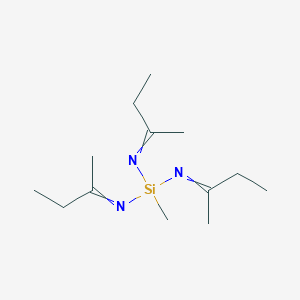 molecular formula C13H27N3Si B14313414 N,N',N''-(Methylsilanetriyl)tri(butan-2-imine) CAS No. 110300-17-9
