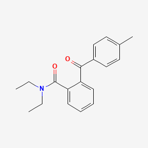molecular formula C19H21NO2 B14313420 N,N-Diethyl-2-(4-methylbenzoyl)benzamide CAS No. 112162-73-9