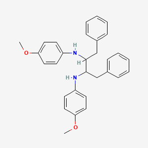 molecular formula C30H32N2O2 B14313424 N~2~,N~3~-Bis(4-methoxyphenyl)-1,4-diphenylbutane-2,3-diamine CAS No. 113158-07-9
