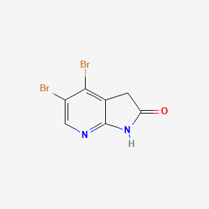 molecular formula C7H4Br2N2O B1431347 4,5-Dibromo-1H-pyrrolo[2,3-b]pyridin-2(3H)-one CAS No. 1190316-62-1