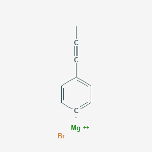 molecular formula C9H7BrMg B14313489 magnesium;prop-1-ynylbenzene;bromide CAS No. 116421-85-3