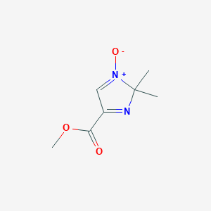 molecular formula C7H10N2O3 B143135 Methyl 2,2-dimethyl-1-oxidoimidazol-1-ium-4-carboxylate CAS No. 138000-94-9