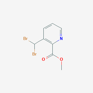 molecular formula C8H7Br2NO2 B1431358 Methyl 3-(dibromomethyl)picolinate CAS No. 1029720-23-7