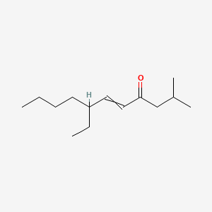 molecular formula C14H26O B1431364 5-Undecen-4-one, 7-ethyl-2-methyl- CAS No. 96446-43-4