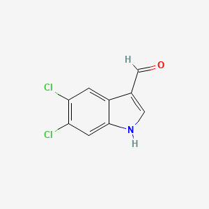 molecular formula C9H5Cl2NO B1431365 5,6-Dichloro-1H-indole-3-carbaldehyde CAS No. 1227578-94-0