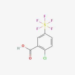 molecular formula C7H4ClF5O2S B1431367 2-Chloro-5-(pentafluorosulfur)benzoic acid CAS No. 1431329-70-2