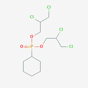 molecular formula C12H21Cl4O3P B14313673 Bis(2,3-dichloropropyl) cyclohexylphosphonate CAS No. 113575-75-0