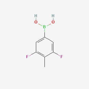 molecular formula C7H7BF2O2 B1431372 3,5-Difluoro-4-methylphenylboronic acid CAS No. 1621332-09-9