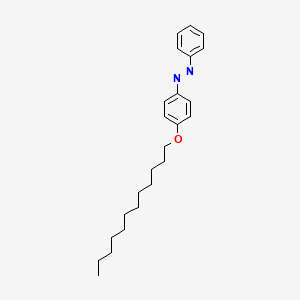molecular formula C24H34N2O B14313725 (E)-1-[4-(Dodecyloxy)phenyl]-2-phenyldiazene CAS No. 115933-68-1