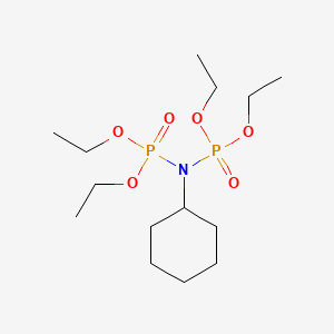 molecular formula C14H31NO6P2 B14313739 Tetraethyl cyclohexylimidodiphosphate CAS No. 113842-12-9