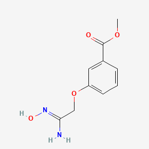 molecular formula C10H12N2O4 B1431375 methyl 3-[(N'-hydroxycarbamimidoyl)methoxy]benzoate CAS No. 1375476-96-2