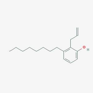 molecular formula C17H26O B14313763 3-Octyl-2-(prop-2-EN-1-YL)phenol CAS No. 111159-16-1