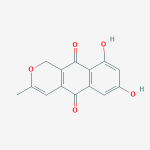 molecular formula C14H10O5 B143138 6-O-Demethyl-5-deoxyanhydrofusarubin CAS No. 132899-04-8