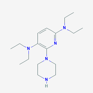 molecular formula C17H31N5 B14313802 N~2~,N~2~,N~5~,N~5~-Tetraethyl-6-(piperazin-1-yl)pyridine-2,5-diamine CAS No. 111668-01-0
