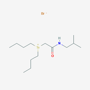 molecular formula C14H30BrNOTe B14313833 Dibutyl{2-[(2-methylpropyl)amino]-2-oxoethyl}tellanium bromide CAS No. 113449-25-5