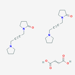 molecular formula C28H40N4O6 B14313855 but-2-enedioic acid;1-(4-pyrrolidin-1-ylbut-2-ynyl)pyrrolidin-2-one CAS No. 112119-95-6
