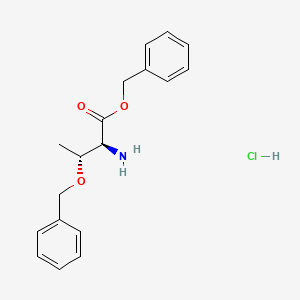 molecular formula C18H22ClNO3 B1431386 H-Thr(bzl)-obzl hcl CAS No. 67580-86-3