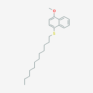 molecular formula C23H34OS B14313863 1-(Dodecylsulfanyl)-4-methoxynaphthalene CAS No. 109970-75-4