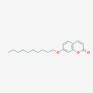 molecular formula C19H26O3 B14313875 7-(Decyloxy)-2H-1-benzopyran-2-one CAS No. 116482-93-0