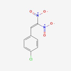 molecular formula C8H5ClN2O4 B14313900 Benzene, 1-chloro-4-(2,2-dinitroethenyl)- CAS No. 109520-78-7