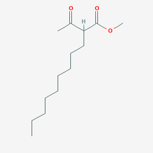 molecular formula C14H26O3 B14313931 Undecanoic acid, 2-acetyl-, methyl ester CAS No. 113081-88-2
