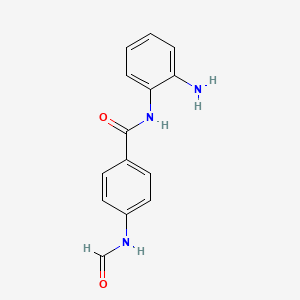 molecular formula C14H13N3O2 B14313939 N-(2-Aminophenyl)-4-formamidobenzamide CAS No. 112522-66-4
