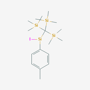 molecular formula C17H34ISi4 B14313986 CID 13838568 