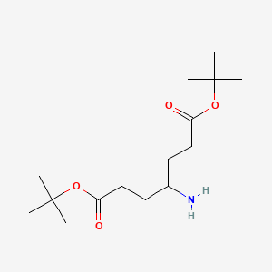molecular formula C15H29NO4 B1431400 Di-(t-butylpropionate)methylamine CAS No. 1260384-09-5
