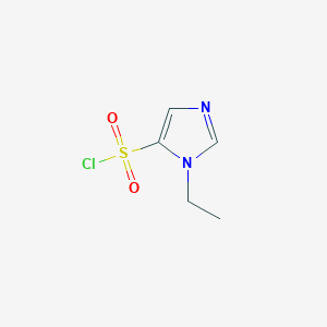 molecular formula C5H7ClN2O2S B1431404 1-ethyl-1H-imidazole-5-sulfonyl chloride CAS No. 1375473-20-3