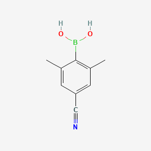 molecular formula C9H10BNO2 B1431407 4-Cyano-2,6-dimethylphenylboronic acid CAS No. 1451391-43-7