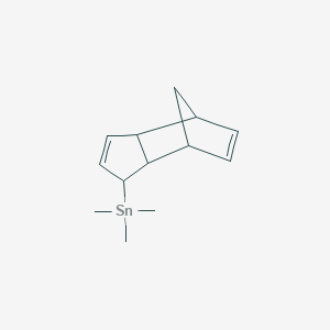 molecular formula C13H20Sn B14314076 Trimethyl(3a,4,7,7a-tetrahydro-1H-4,7-methanoinden-1-yl)stannane CAS No. 114837-30-8