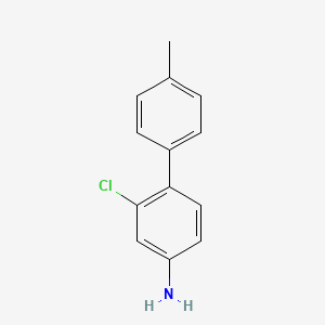 molecular formula C13H12ClN B1431409 2-Chloro-4'-methyl-biphenyl-4-ylamine CAS No. 1208087-74-4