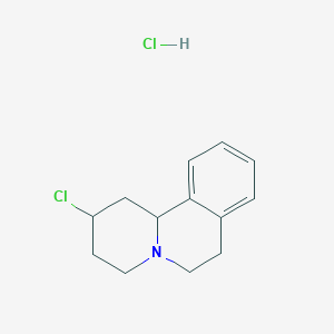 molecular formula C13H17Cl2N B1431411 2-chloro-1,3,4,6,7,11b-hexahydro-2H-pyrido[2,1-a]isoquinoline hydrochloride CAS No. 1965309-59-4