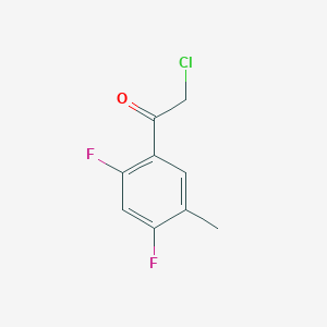 molecular formula C9H7ClF2O B1431415 2-Chloro-1-(2,4-difluoro-5-methylphenyl)ethan-1-one CAS No. 913073-68-4