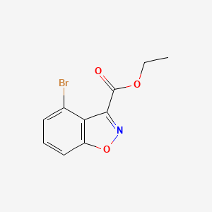 molecular formula C10H8BrNO3 B1431438 Ethyl 4-bromobenzo[d]isoxazole-3-carboxylate CAS No. 1352398-39-0