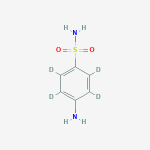 molecular formula C₆H₅D₄ClN₂O₂S B143144 Ergaseptine-d4 CAS No. 77435-46-2