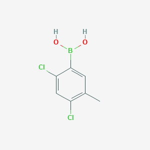 molecular formula C7H7BCl2O2 B1431442 2,4-Dichloro-5-methylphenylboronic acid CAS No. 1421934-04-4