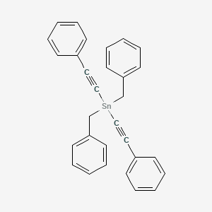 molecular formula C30H24Sn B14314442 Dibenzyl[bis(phenylethynyl)]stannane CAS No. 111113-25-8