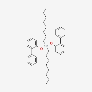 molecular formula C40H52O2Sn B14314455 Bis[([1,1'-biphenyl]-2-yl)oxy](dioctyl)stannane CAS No. 113900-58-6