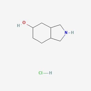 molecular formula C8H16ClNO B1431447 octahydro-1H-isoindol-5-ol hydrochloride CAS No. 1430327-93-7