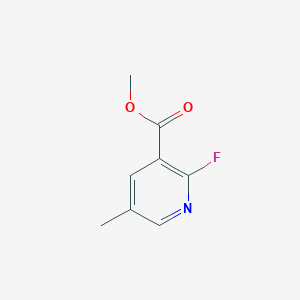 molecular formula C8H8FNO2 B1431448 Methyl 2-fluoro-5-methylpyridine-3-carboxylate CAS No. 1227575-36-1