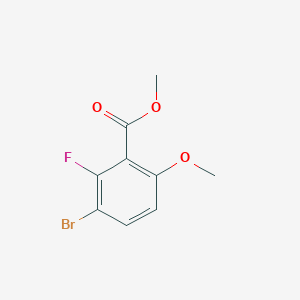 molecular formula C9H8BrFO3 B1431449 Methyl 3-bromo-2-fluoro-6-methoxybenzoate CAS No. 1449008-30-3
