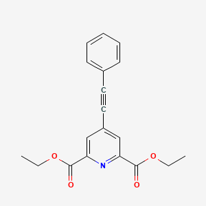 molecular formula C19H17NO4 B14314543 Diethyl 4-(phenylethynyl)pyridine-2,6-dicarboxylate CAS No. 112776-86-0